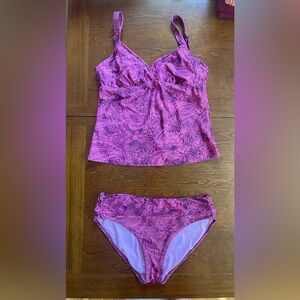 Athleta 2 piece Tankini (38 B/C bra top & Med bottom)